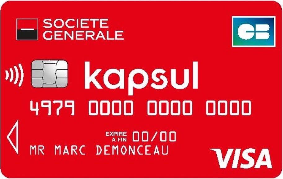 L'offre et la carte de crédit Kapsul de la Société Générale