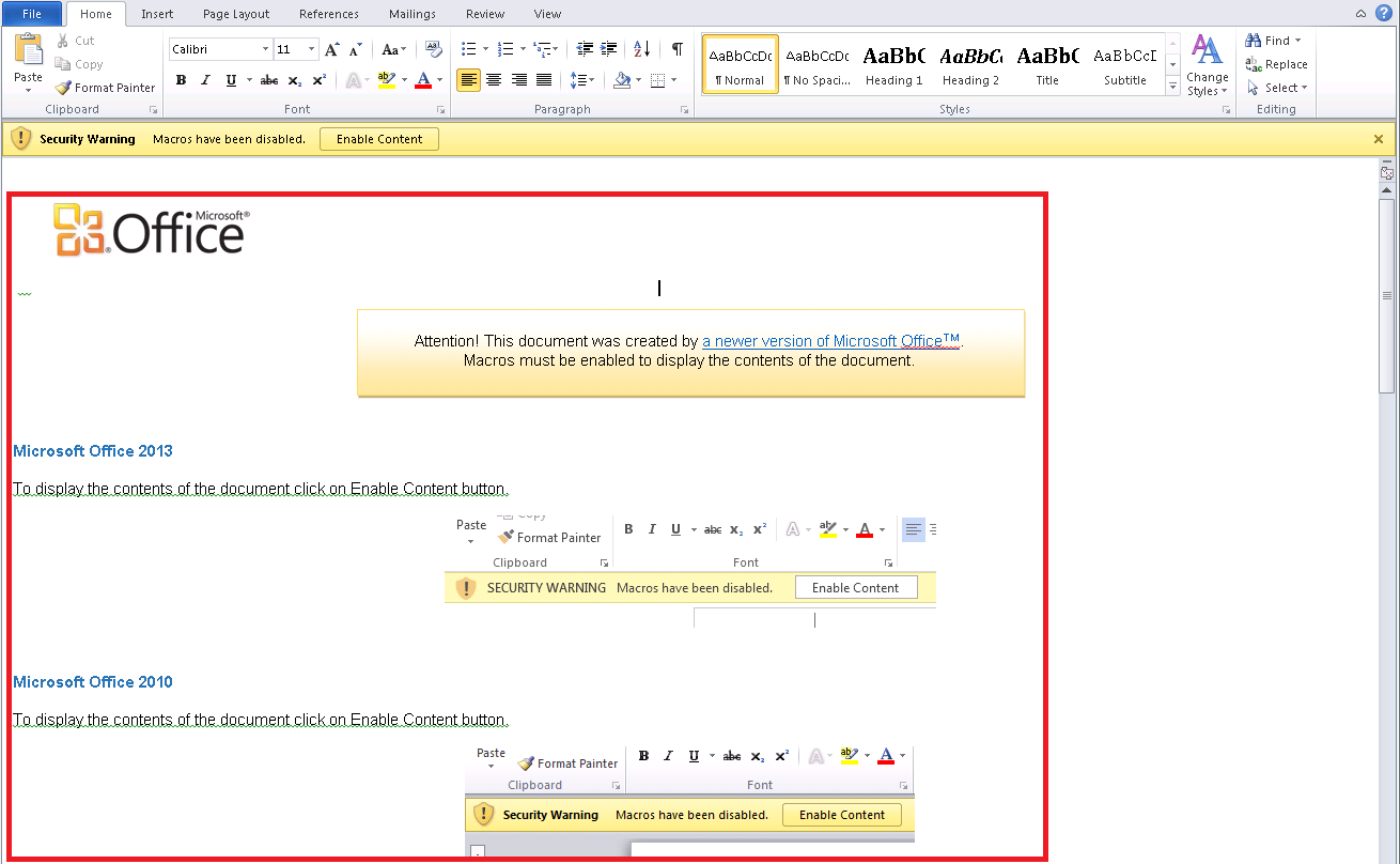 Microsoft warns for new malware attacks with Office documents Myce.wiki