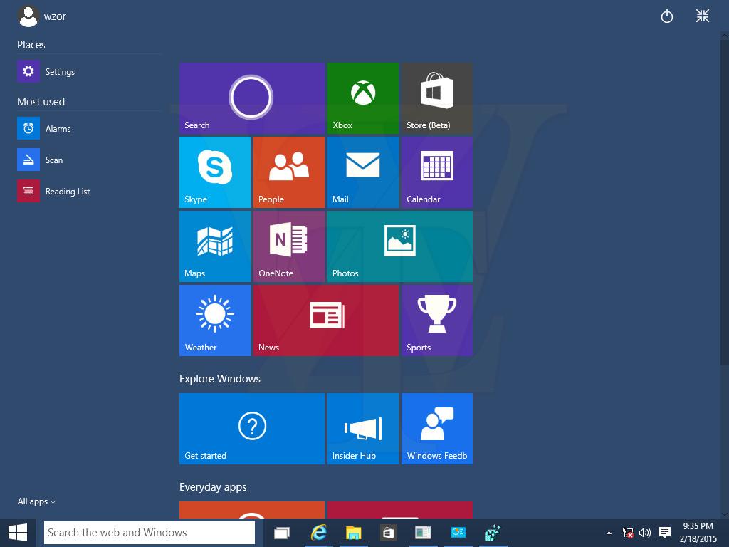 Read windows. Скриншот приложения Windows. Английская Windows 10 Скриншоты. Windows Store Beta. Windows 10 Pro TP 10031.