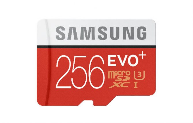 Samsung EVO Plus Micro SD card 256GB