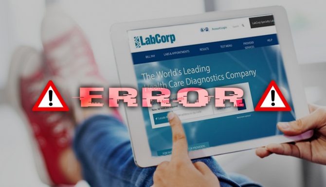 LabCorp Website Error