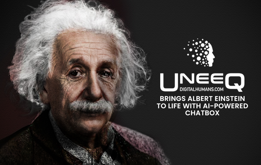 UneeQ Albert Einstein AI-Powered Chatbot