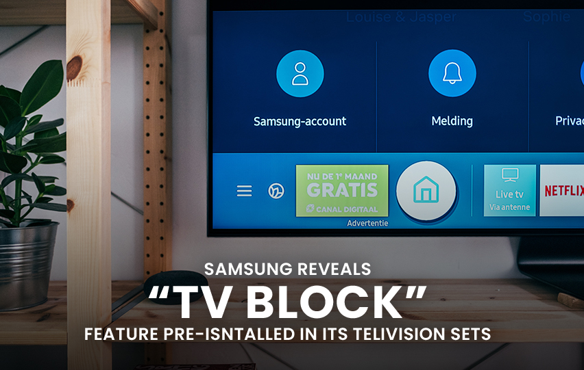 Samsung Reveals TV Block Feature