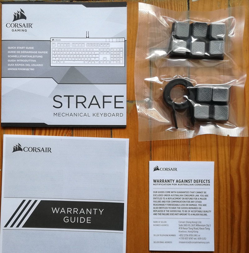 Corsair Strafe accessories