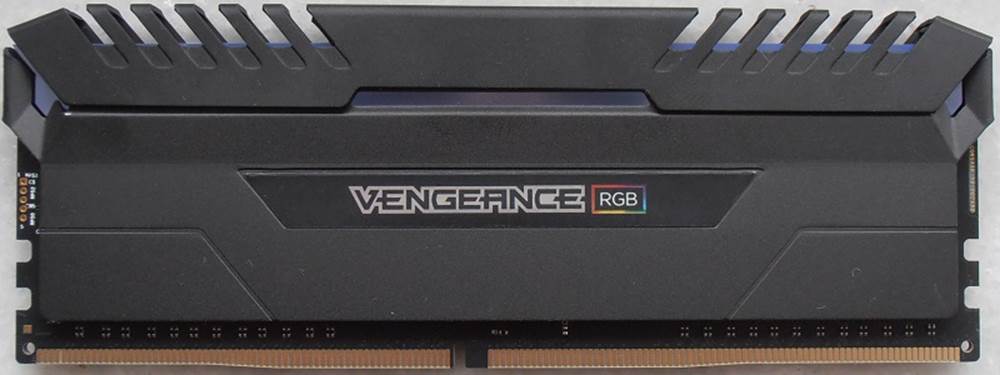 Corsair Venegeance RGB DDR4 RAM front side
