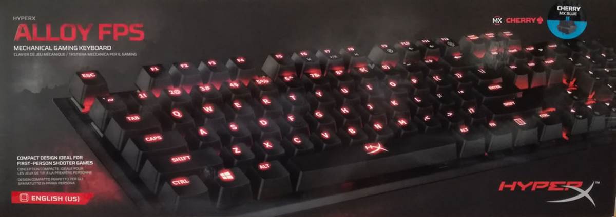 Hyperx Alloy FPS front side of the box
